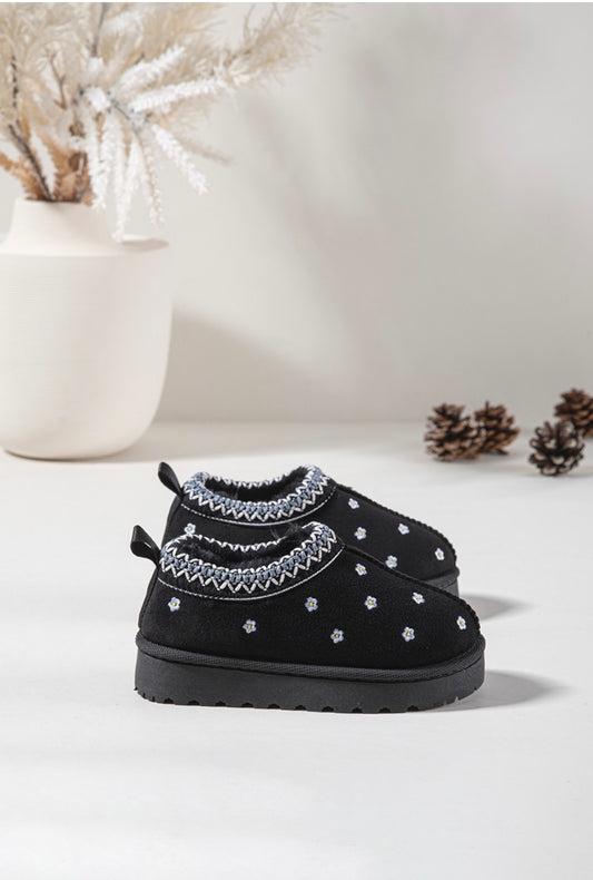 Black Flower Sliders