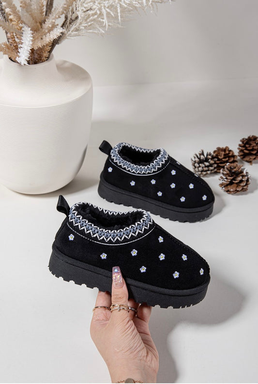 Black Flower Sliders